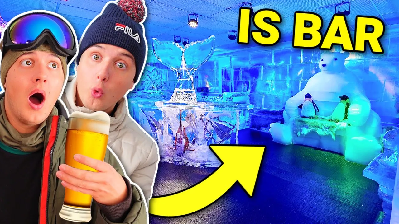 Besøger en BAR lavet af IS!! (Val Thorens vlog pt 2)