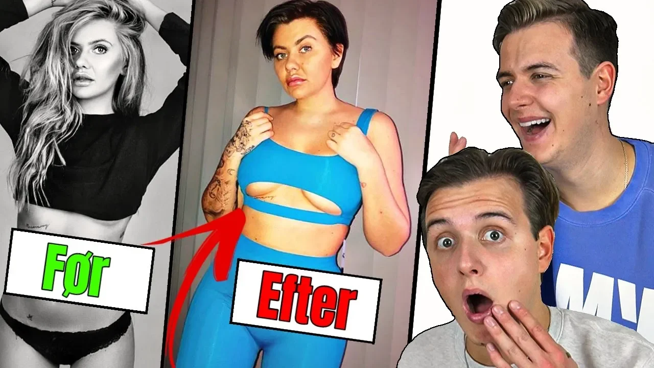 Danske Youtuber FØR vs EFTER!! (Vild forandring)