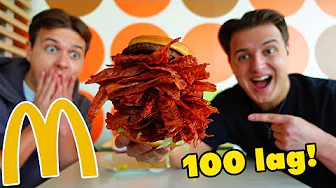 Bestiller burger med 100 LAG BACON!! (MCDONALDS)