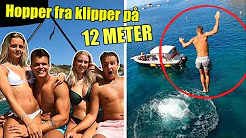 Hopper fra 12 METER HØJ KLIPPE!! (Mallorca vlog) m. Josefine Simone, Mads Gottlieb, Caro