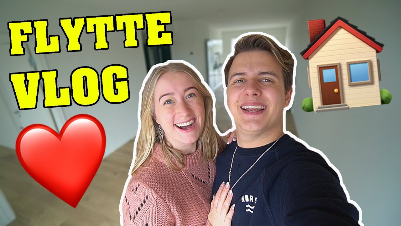 VI FLYTTER SAMMEN! | Flytte vlog m. Rebecca Charlotte Dahl