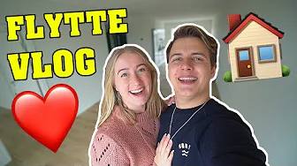 VI FLYTTER SAMMEN! | Flytte vlog m. Rebecca Charlotte Dahl