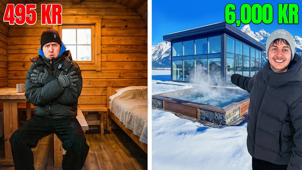 Billigste vs Dyreste overnatning på Island