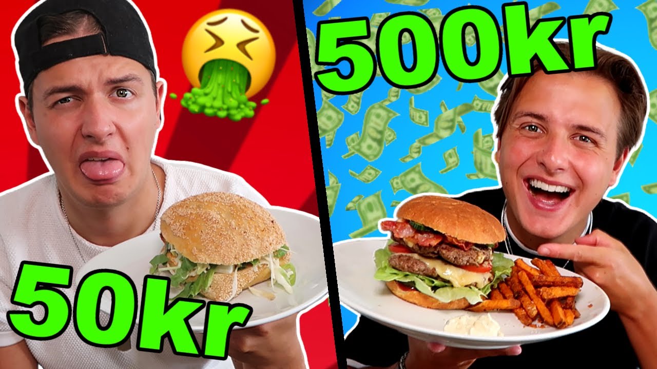 50 kr VS 500 kr BURGER!