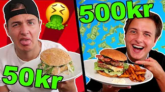 50 kr VS 500 kr BURGER!