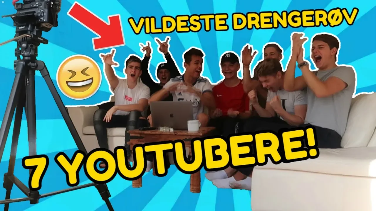 24 TIMER MED SYV YOUTUBERE! m. Madsengaming, Jeppe Ølgaard, Jonas Droger og Co.