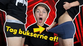 HVEM KAN HURTIGST!? "TAGE BUKSERNE AF" m. Jeppe Ølgaard