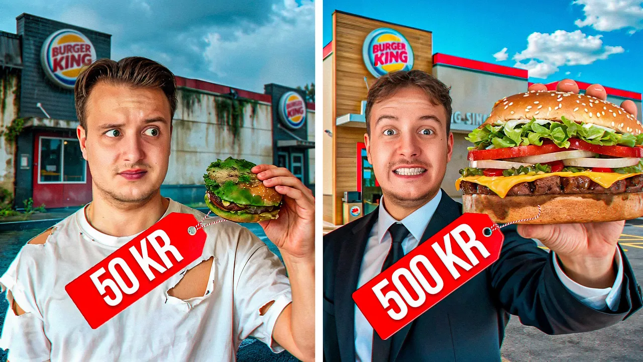 50 kr vs 500 kr Burger King!!