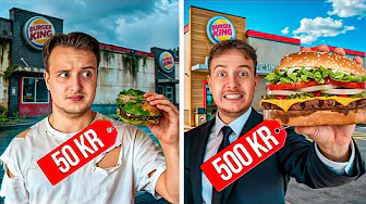 50 kr vs 500 kr Burger King!!