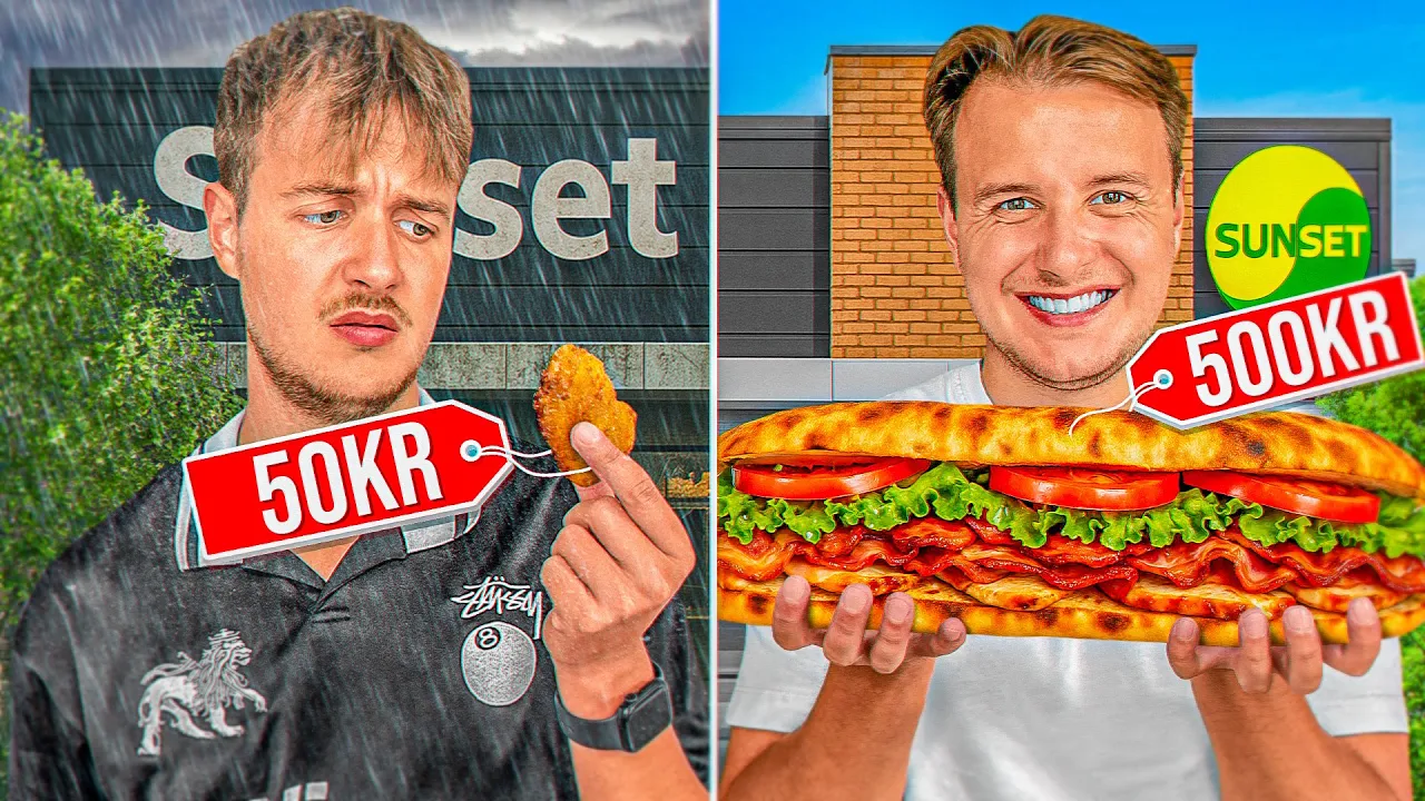 50 vs 500 kr SUNSET BOULEVARD!!