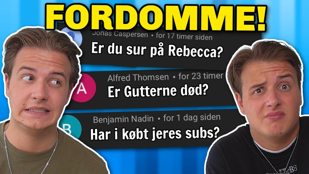 ''GUTTERNE er et MEDIESTUNT?'' | Fordomme om os