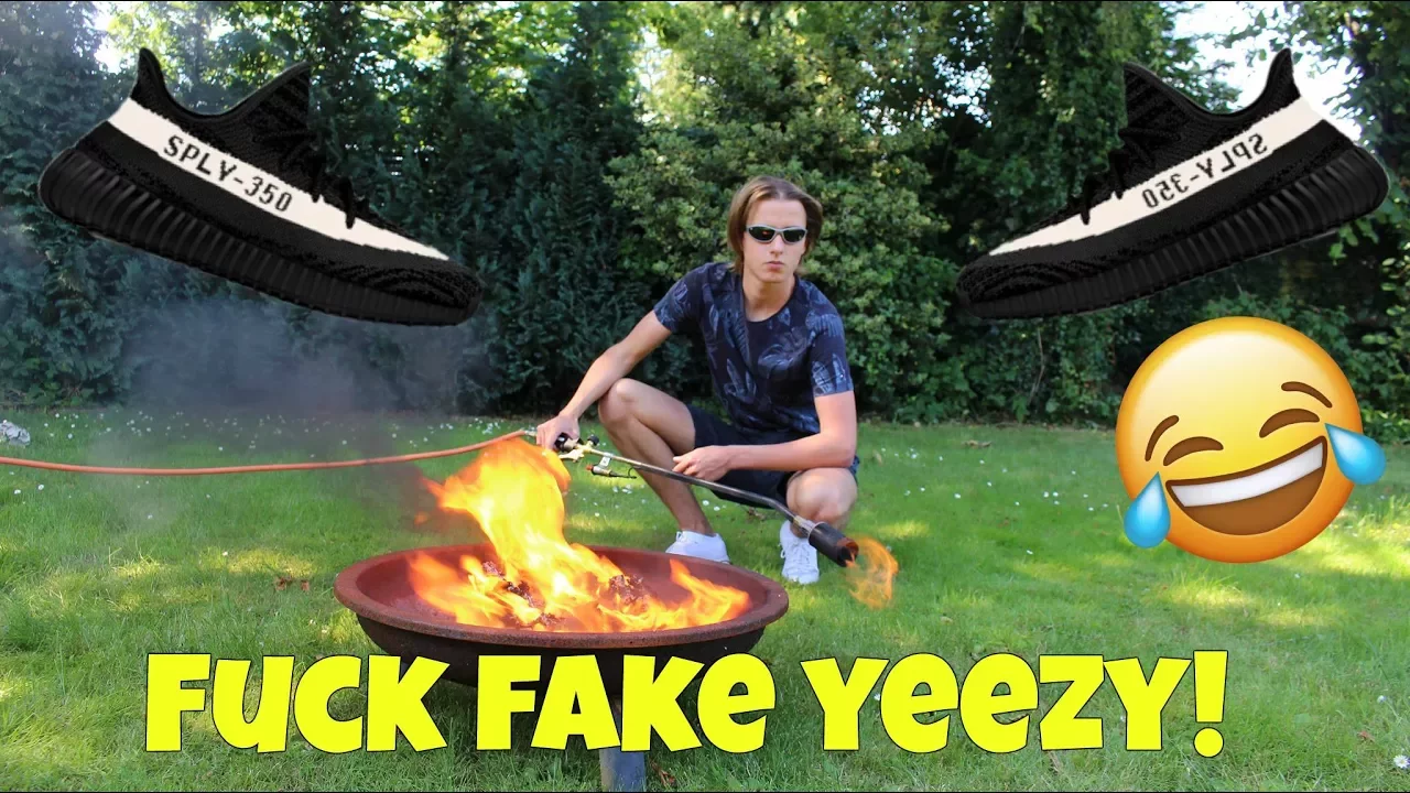BRÆNDER MINE FAKE YEEZYS!! (FlammeKaster)