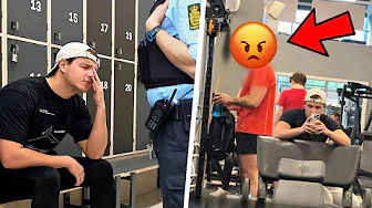 Bliver truet af sur mand i fitness center.. (Anmeldt til politiet)