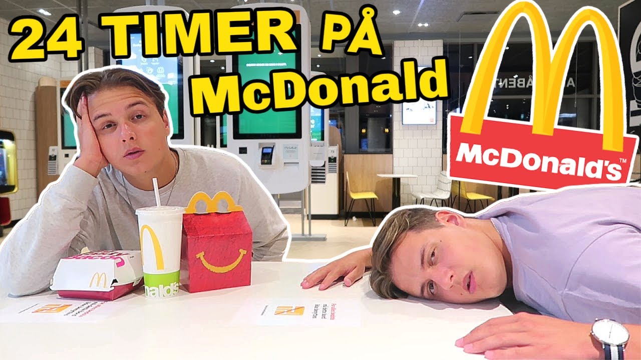 24 TIMER på McDonald!! | 24 Timers Challenge