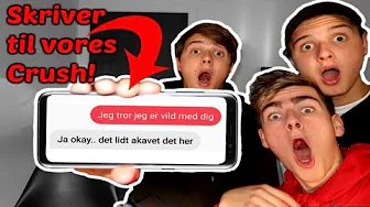 VI SKRIVER TIL VORES CRUSH! - Snapchat udfordringer m. Jeppe Ølgaard