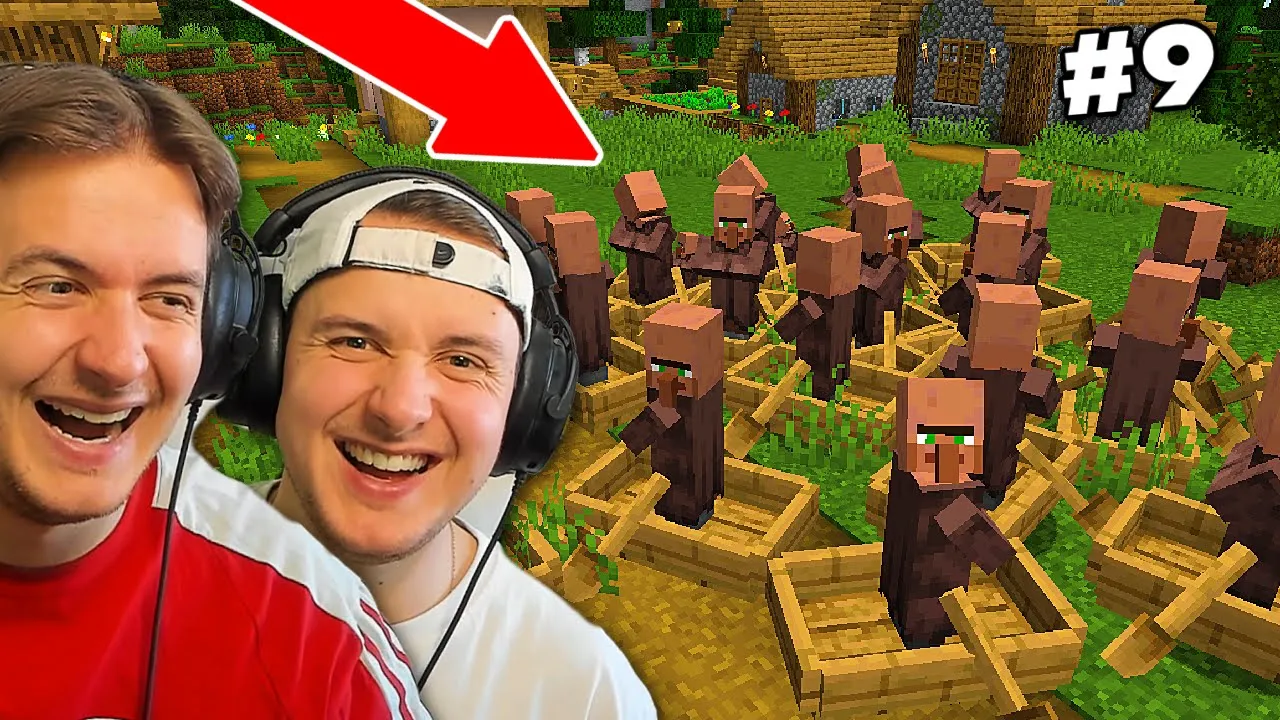 Vi har FANGET en hele landsby!! - Minecraft ep. 9