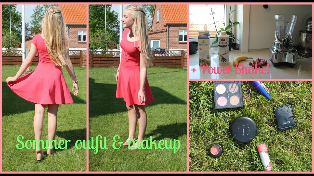 Sommer Outfit & Makeup + Power shake smoothie!