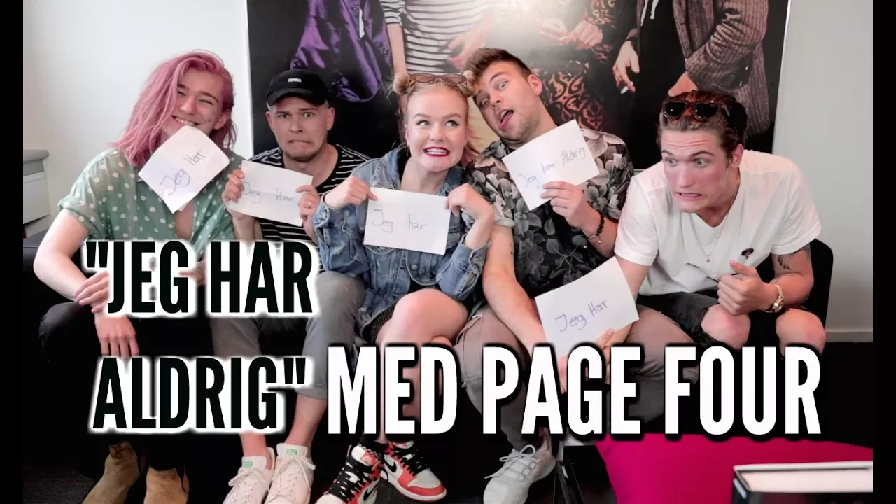 "JEG HAR ALDRIG" MED PAGE FOUR