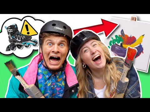 KAN MAN MALE PÅ RULLESKØJTER? ft. Rebecca Dahl | YouTube Har Talent? | Lakserytteren