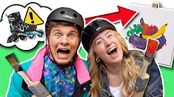 KAN MAN MALE PÅ RULLESKØJTER? ft. Rebecca Dahl | YouTube Har Talent? | Lakserytteren