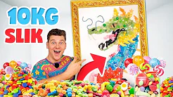 Kunstværk af 10 KG SLIK! | Lakserytteren