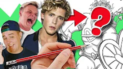 TEGNER YOUTUBERE 8 (Christopher, Guldborg & Kristian Kulmbach) | Lakserytteren