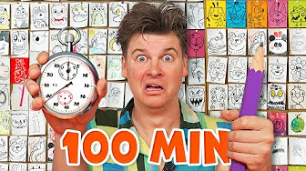 100 TEGNINGER PÅ 100 MINUTTER! | Lakserytteren