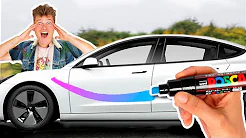 Køber en NY BIL og TEGNER PÅ DEN! | Lakserytteren