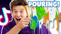 5 TIKTOK TEGNE-HACK!  Sådan laver du POURING PAINT! | Lakserytteren