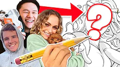 TEGNER YOUTUBERE 11 (Jas og Mika og Mathias Ong) | Lakserytteren