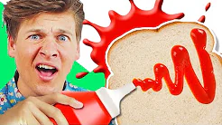 MALER ET KUNSTVÆRK MED KETCHUP - og spiser det! | Lakserytteren