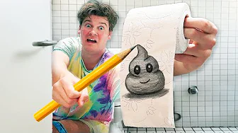 Må KUN tegne på TOILETPAPIR?!