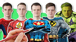 Tegner ASTRALIS som SUPERHELTE  (Dev1ce, Xyp9x, Dupreeh, Magisk, Gla1ve) | Lakserytteren