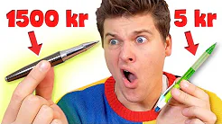 Tester kuglepind DYR vs BILLIG! | Lakserytteren