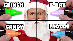 1 tegning - 4 måder at tegne på! (JULE TEMA!)