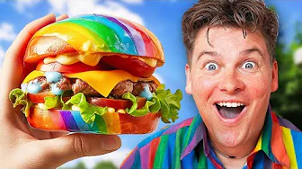 Må kun spise REGNBUEMAD - RegnbueBURGER!