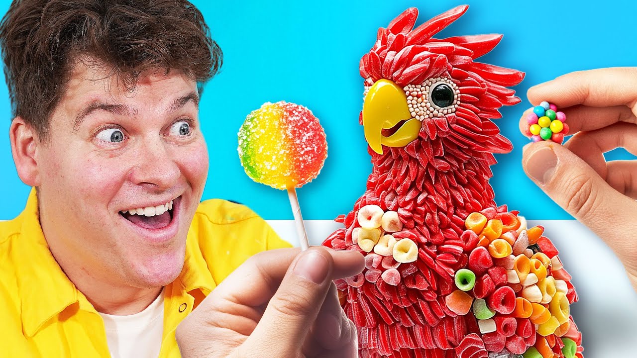 Jeg byggede en skulptur af SLIK på 1 TIME!