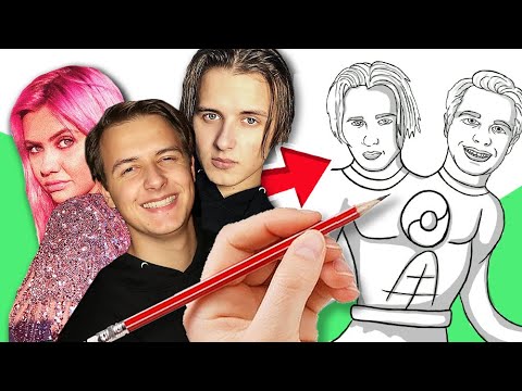 TEGNER YOUTUBERE 2 (Kender Du Det, Fie Laursen, Naja Münster) | Lakserytteren