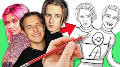 TEGNER YOUTUBERE 2 (Kender Du Det, Fie Laursen, Naja Münster) | Lakserytteren