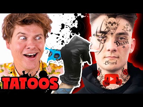 Tegner TATOVERINGER til YouTubere! (Alexander Husum, Astrid Olsen, Mika og Jas) | Lakserytteren