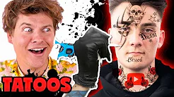 Tegner TATOVERINGER til YouTubere! (Alexander Husum, Astrid Olsen, Mika og Jas) | Lakserytteren