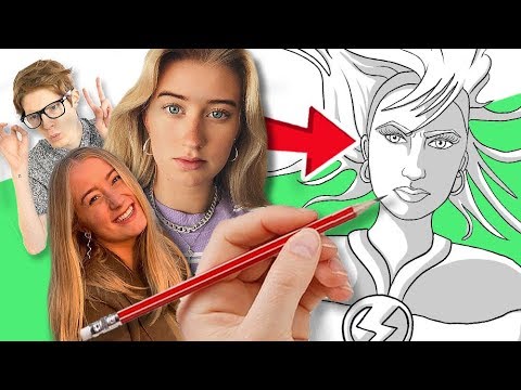 TEGNER YOUTUBERE 3 (Josefine Simone, Rebecca Dahl, Flamesman1) | Lakserytteren