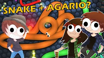 SNAKE + AGARIO? | Lasse spiller Slither.io (M. Robin og Samrita!)