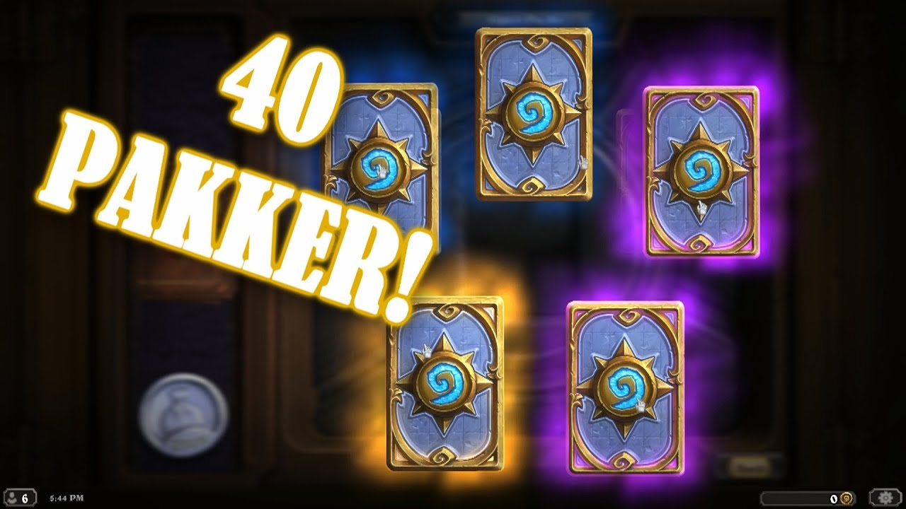 Åbner 40 Card Packs i Hearthstone!