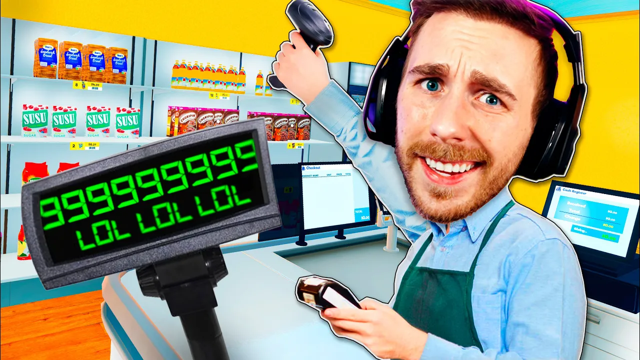 Jeg åbner min butik i SUPERMARKET SIMULATOR!