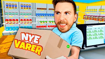Lasse med KASSEN får LÆKRE VARER i SUPERMARKET SIMULATOR!
