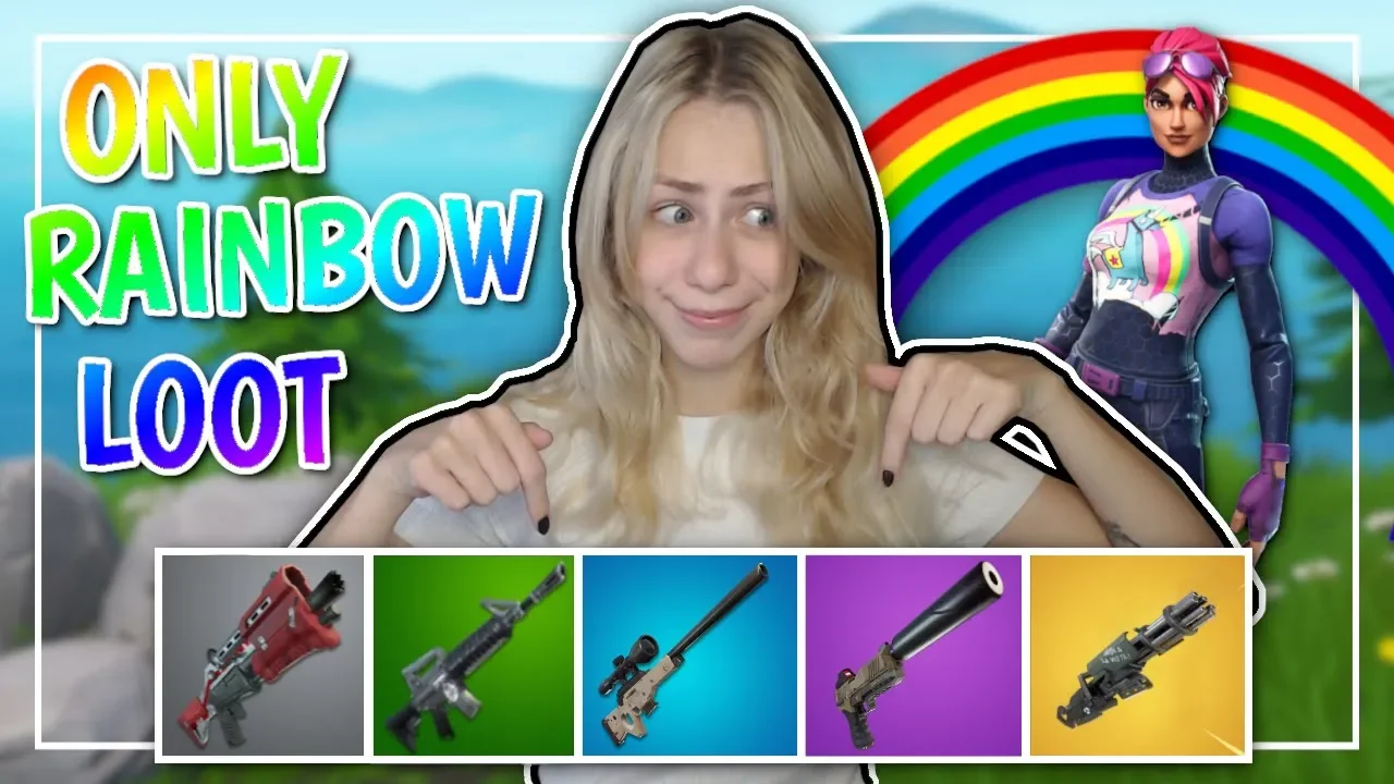 THE RAINBOW GUN CHALLENGE (FORTNITE DANSK)