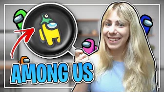 Jeg laver pandekage-kunst med Among Us