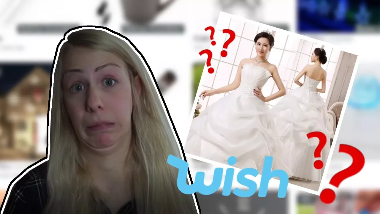 BRUDEKJOLE FRA WISH!? | Krims Krams Shopping