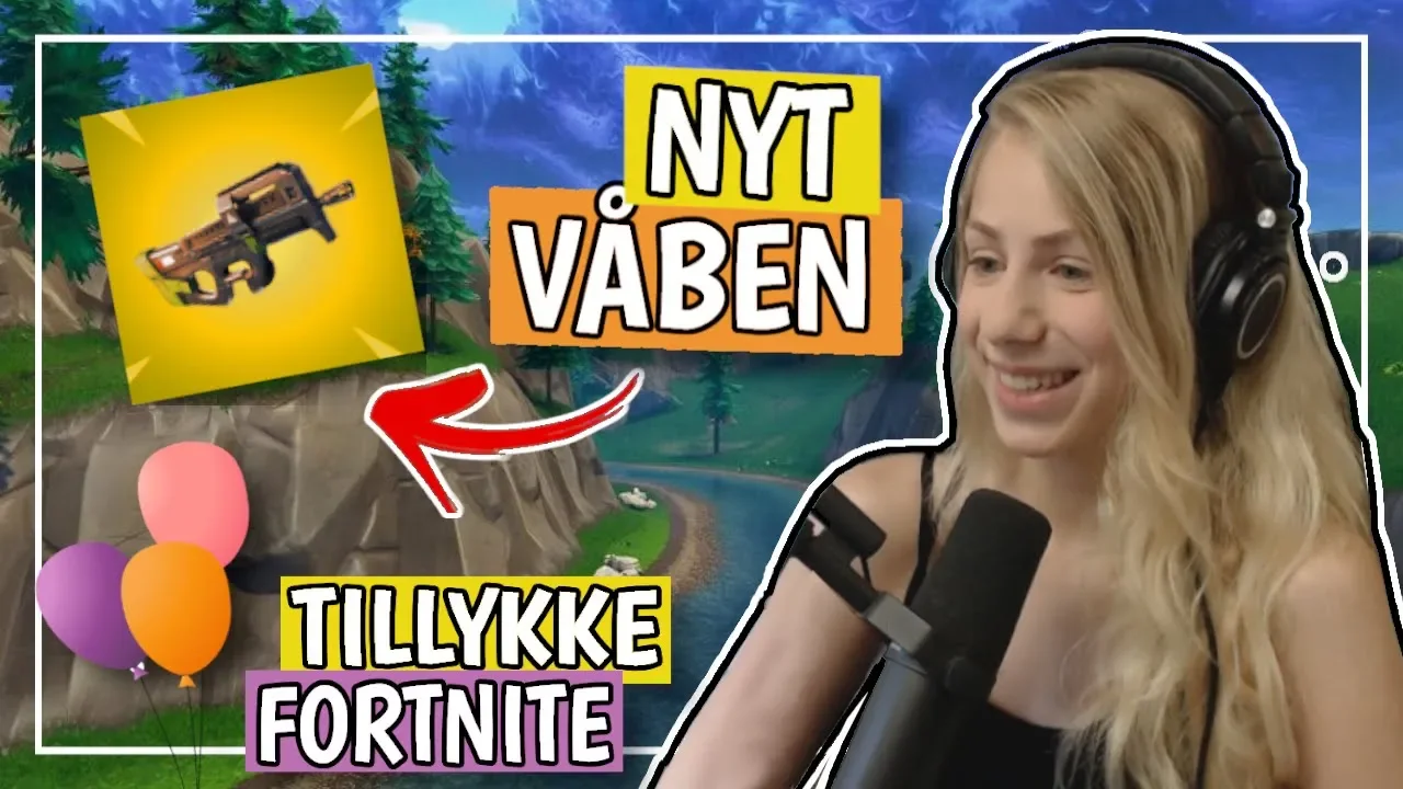 WIN MED DET NYE VÅBEN + FØDSELSDAG (FORTNITE DANSK)